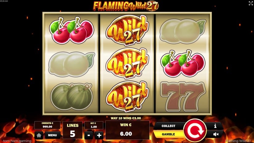 Flaming Wild 27 slot screen 3