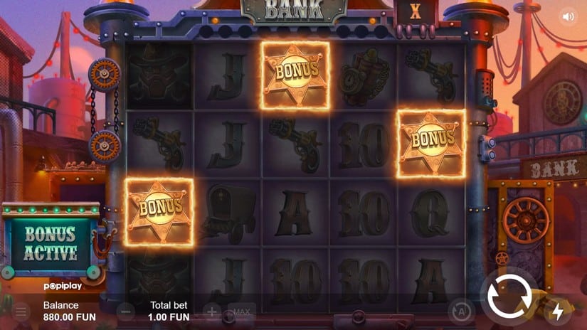 Wild Wild Bank slot screen 2
