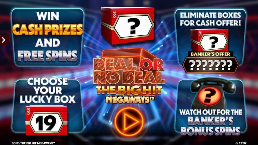 Deal Or No Deal The Big Hit Megaways slot screen 3