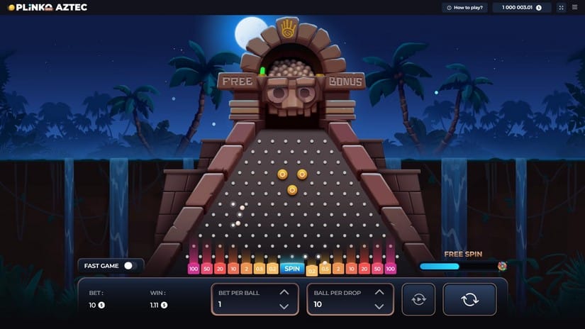 Plinko AZTEC slot screen 1