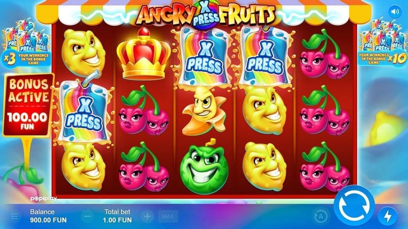 Angry Fruits slot screen 2