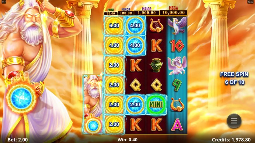 Wild Link Zeus slot screen 8
