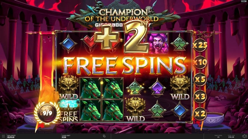 Champion of the Underworld slot screen 9