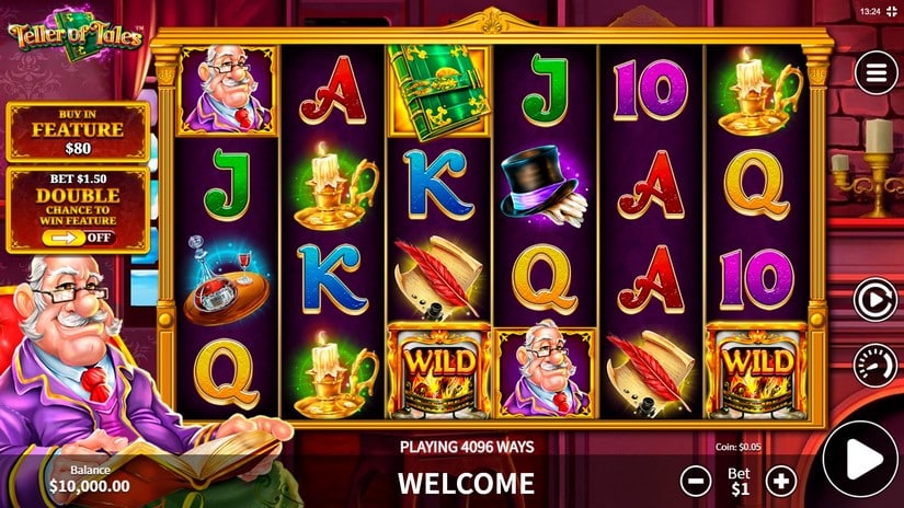 Teller of Tales slot screen 1