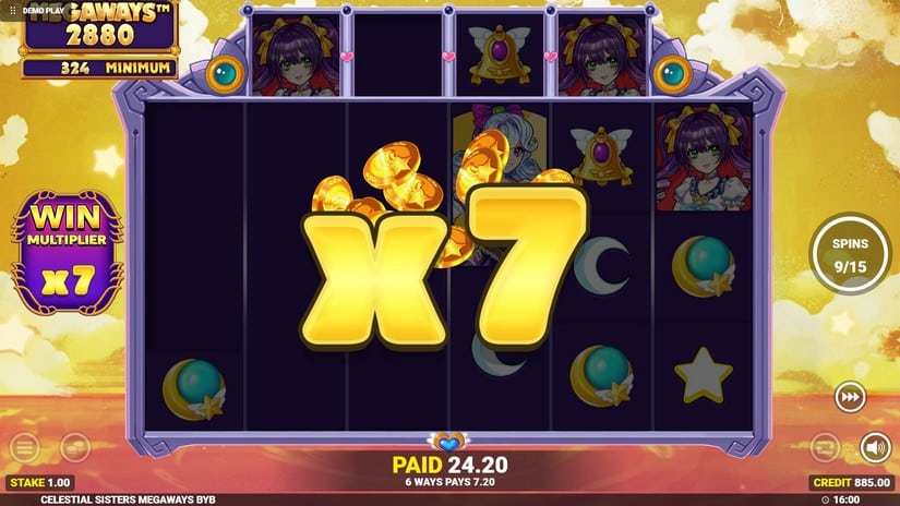 Celestial Sisters Megaways slot screen 4