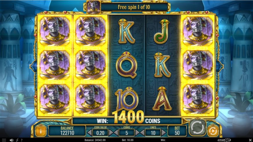 Doom of Egypt slot screen 4