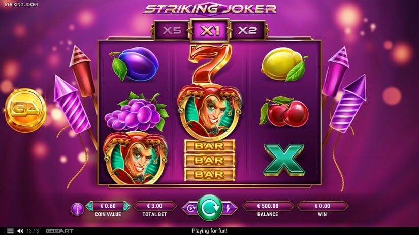 Striking Joker slot screen 1