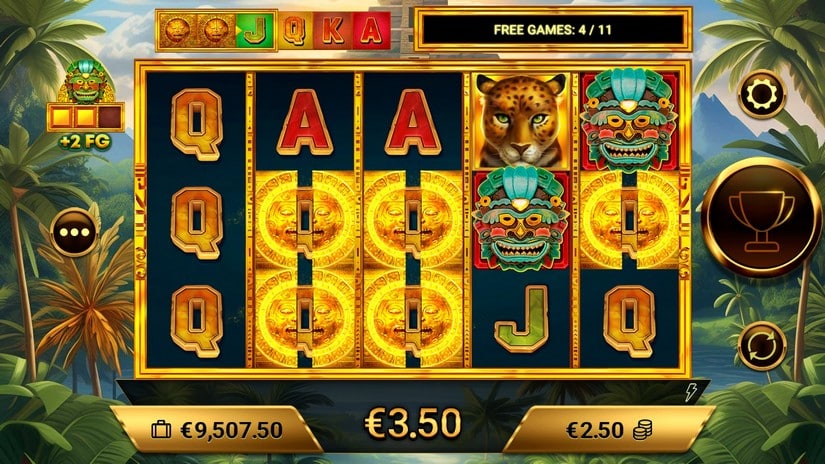 Jaguar Treasures slot screen 6