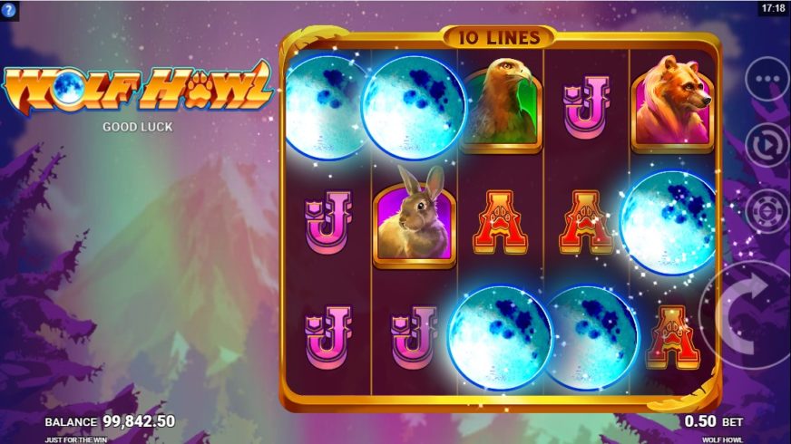 Wolf Howl slot screen 2
