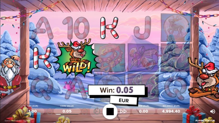 Santa vs Rudolf slot screen 3