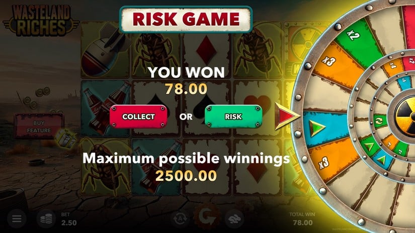 Wasteland Riches slot screen 5