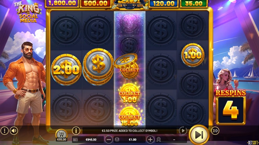 The King of Social Media slot screen 4