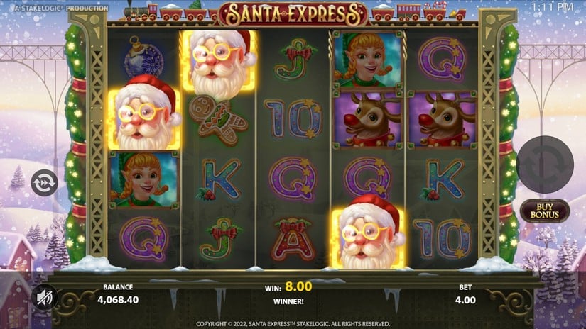 Santa Express slot screen 3