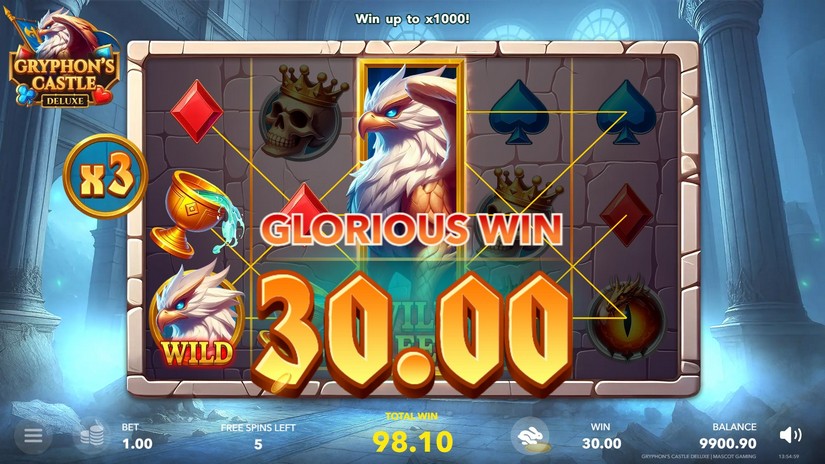 Gryphon`s Castle Deluxe slot screen 5