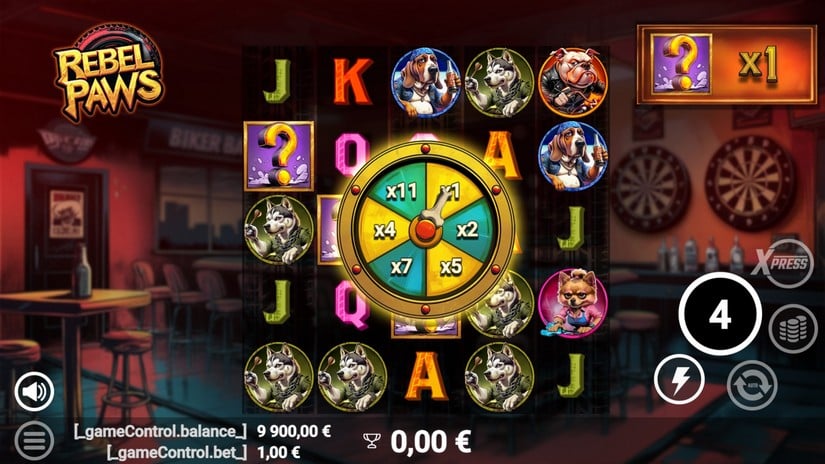 Rebel Paws slot screen 3