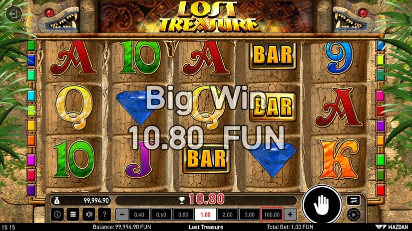 Lost Treasure (Wazdan) slot screen 3