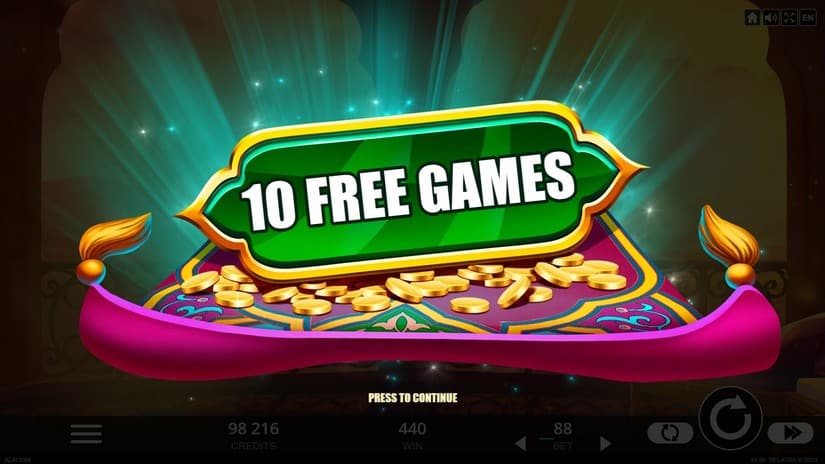 4 Secrets of Aladdin slot screen 6