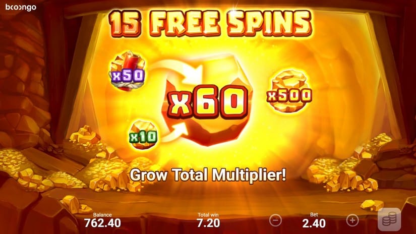 Boom! Boom! Gold! slot screen 3