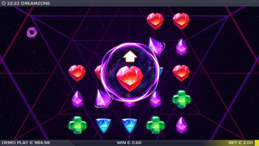 Dreamzone slot screen 2