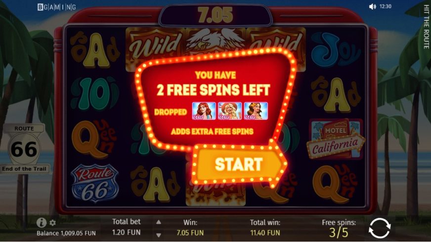 Hit The Route slot screen 4