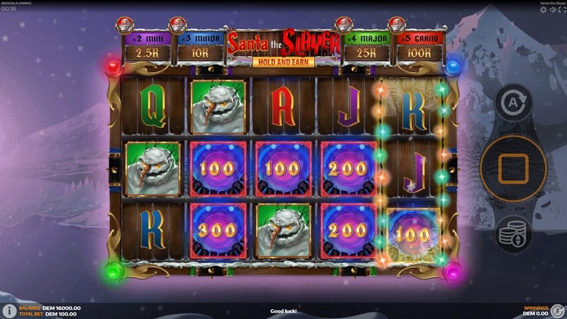 Santa the Slayer slot screen 2