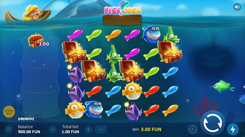 Fish and Cash slot screen 2