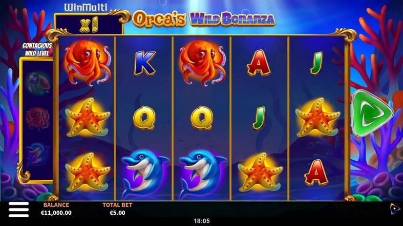 Orca’s Wild Bonanza slot screen 1