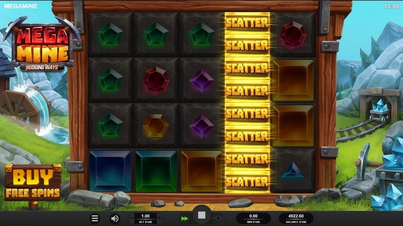 Mega Mine slot screen 3