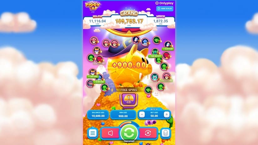 Piggy Tap Halloween slot screen 4