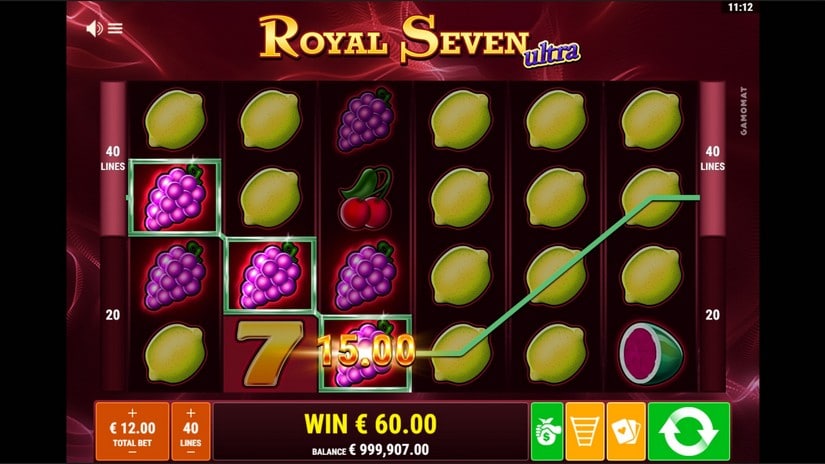 Royal Seven Ultra slot screen 5