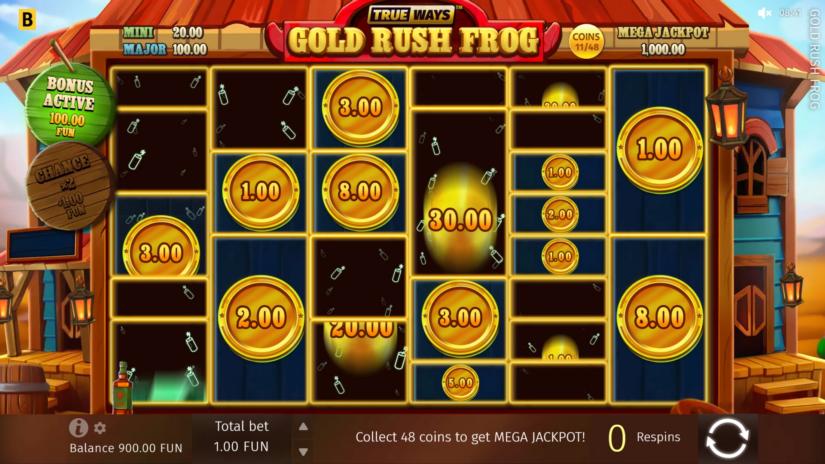 Gold Rush Frog slot screen 3