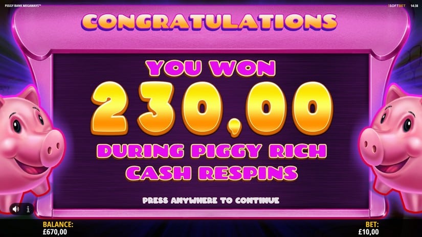 Piggy Bank Megaways slot screen 6