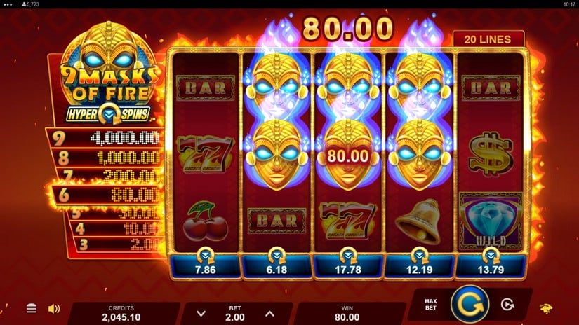 9 Masks of Fire HyperSpins slot screen 4