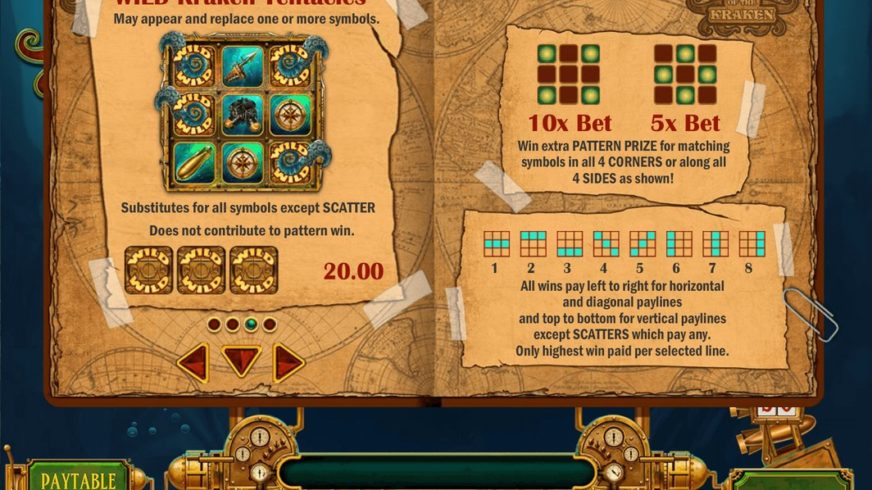 Eye of The Kraken slot screen 2