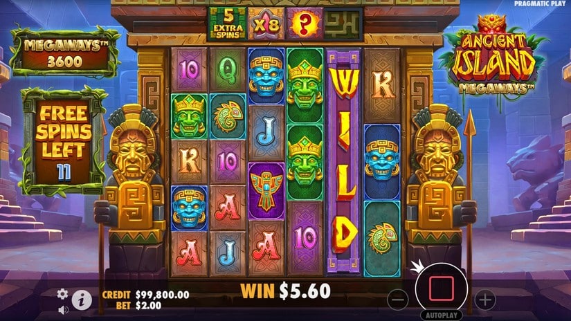Ancient Island Megaways slot screen 3