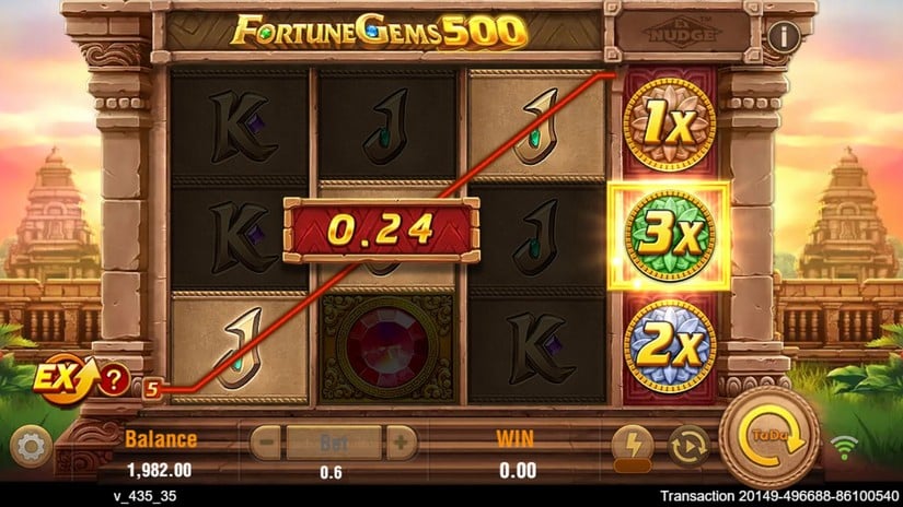 Fortune Gems 500 slot screen 2