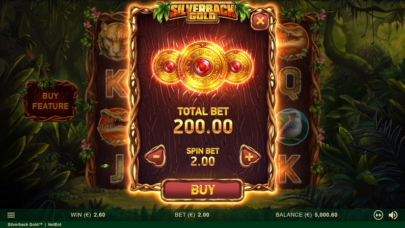 Silverback Gold slot screen 3