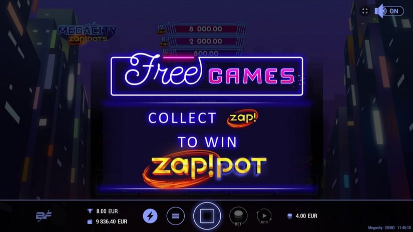 Megacity slot screen 3