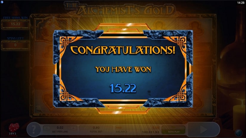 The Alchemist’s Gold slot screen 5