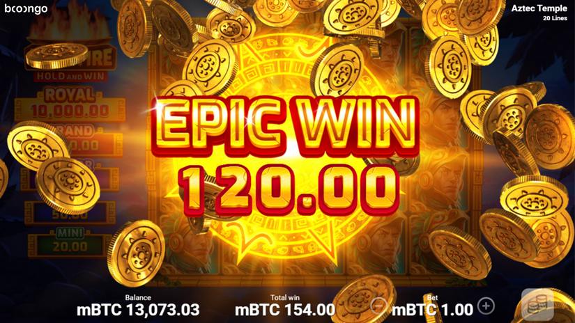 Aztec Fire: Hold and Win slot screen 5