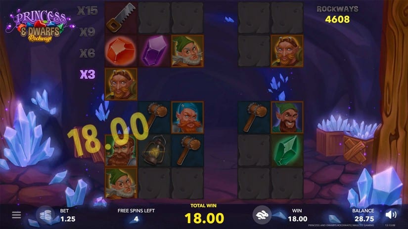 The Princess & Dwarfs: Rockways slot screen 3