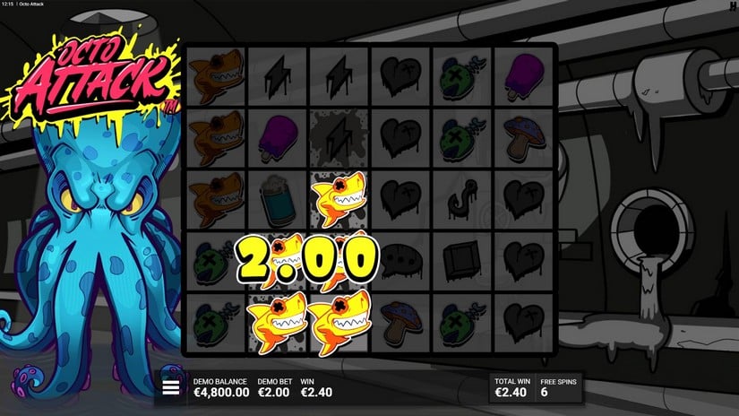 Octo Attack slot screen 4