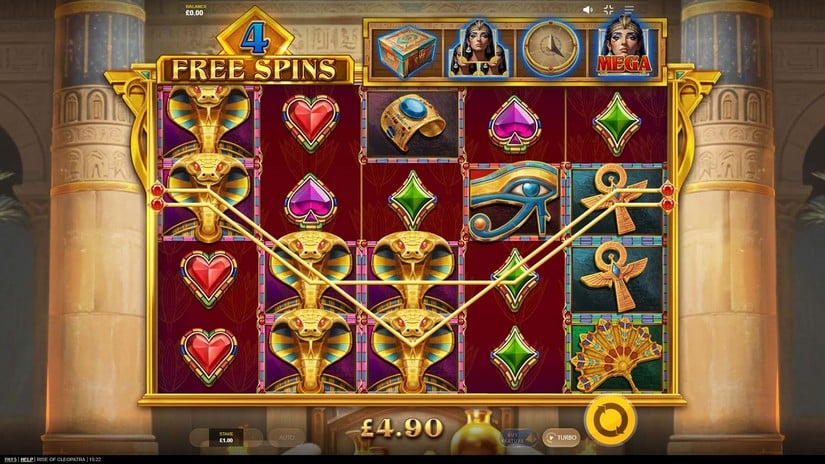 Rise of Cleopatra slot screen 4
