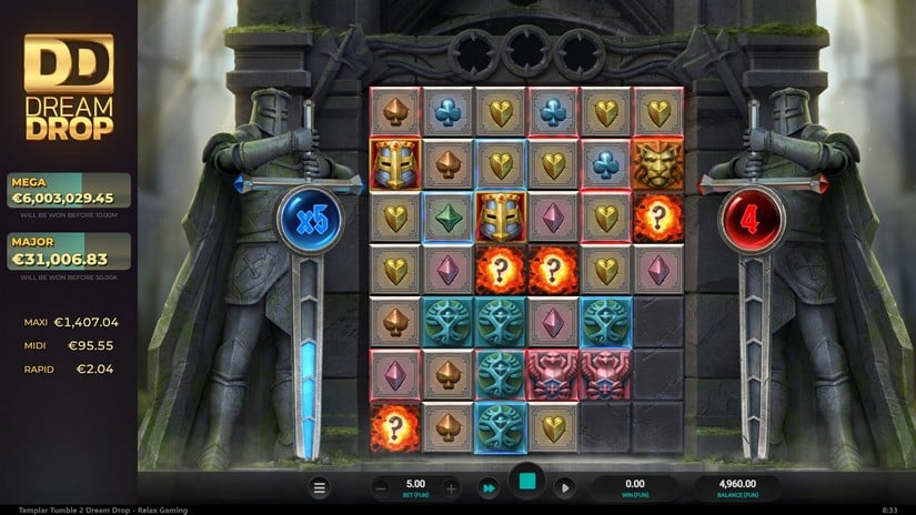 Templar Tumble 2 Dream Drop slot screen 4