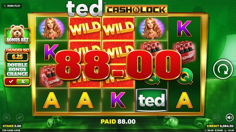 TED Cash Lock slot screen 2