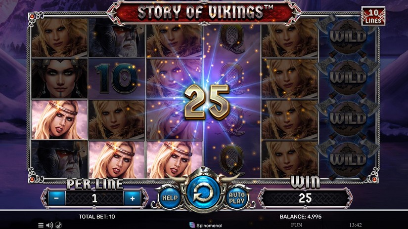 Story Of Vikings 10 Lines slot screen 2