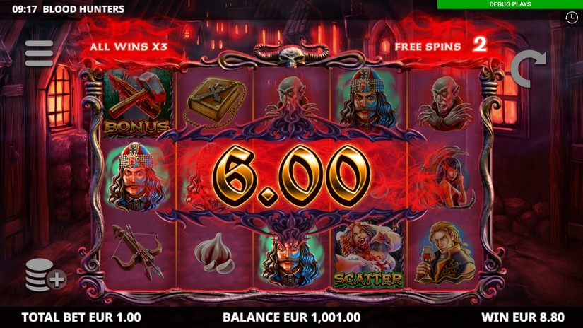 Blood Hunters slot screen 4