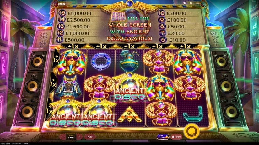 Ancient Disco slot screen 2