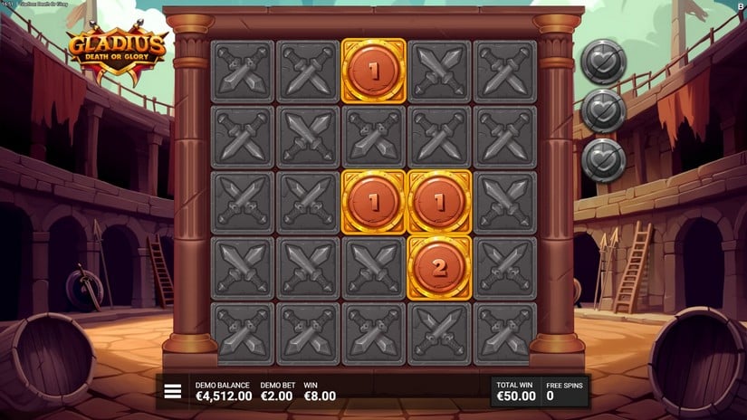 Gladius Death or Glory slot screen 5