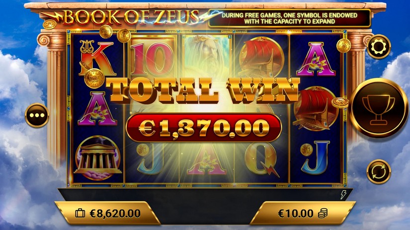 Book of Zeus slot screen 7